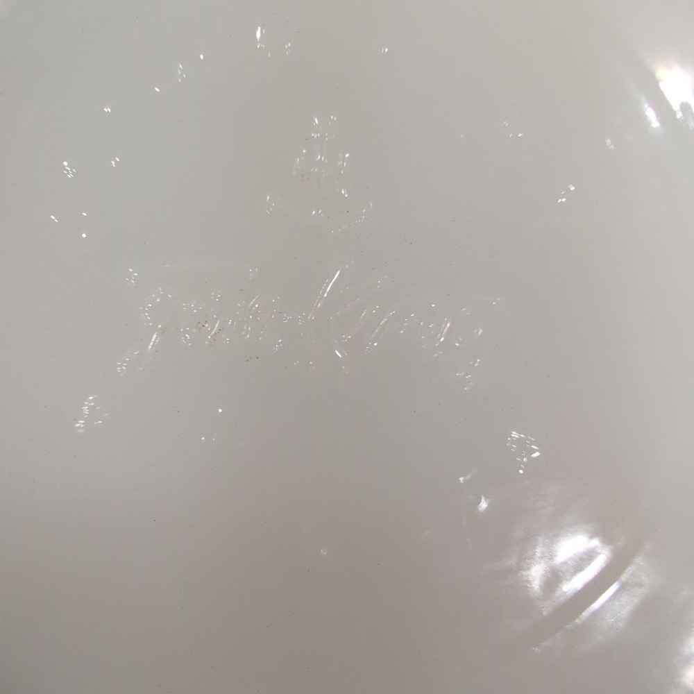 Fire-King Milk Glass Harvest Grape Hexagonal Planter White VTG Anchor Hocking - Picture 8 of 9